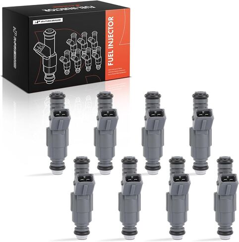 A-Premium 4 Holes Set of 8 Fuel Injectors Compatible with Chevrolet Camaro, Corvette & Pontiac Firebird, 1999-2000, 5.7L, Replace# 12456154 in Saudi Arabia
