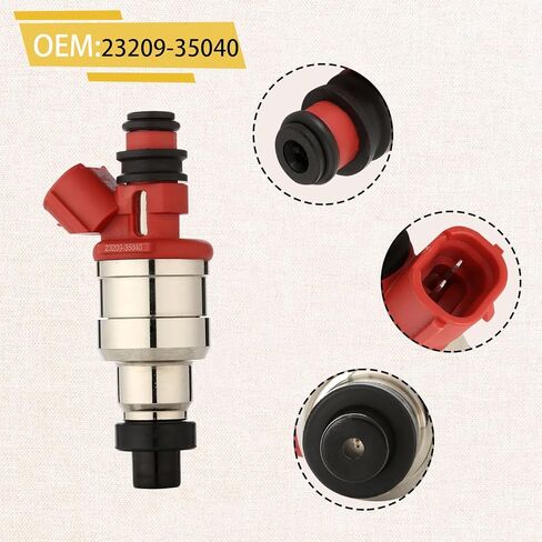 (مجموعة من 4) حاقن وقود 22RE، متوافق مع/Toyota 2.4 Pickup & 4Runner 1989-1995، استبدال # 23250-35040 in Kuwait