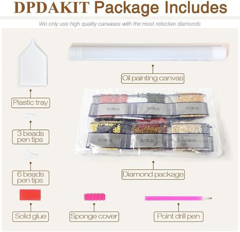 DPDAKIT Flower Diamond Painting Kits for Adults, Diamond Art Kits for Adults Beginner, 5D DIY Round Full Gem Art Crafts for Home Wall Decor Gift, 12x12 inch in Saudi Arabia