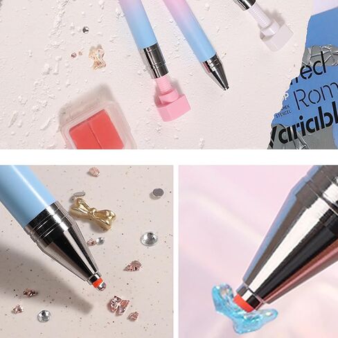 4 Pack Rhinestone Picker Tool Wax Refills - Red Wax Pen Refills for Diamond Art Painting, Nail Art & Crystal Picking - Compatible with Refillable Diamond Painting Pens (12 Count, 3 Sets of 4) in Kuwait