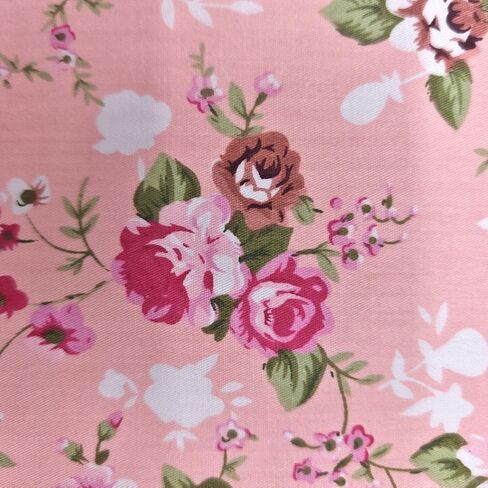 14Pcs 10x10 Inch Pink Floral Print Precut Patchwork Fabric Squares for Quilting, Sewing & DIY Crafts in Kuwait
