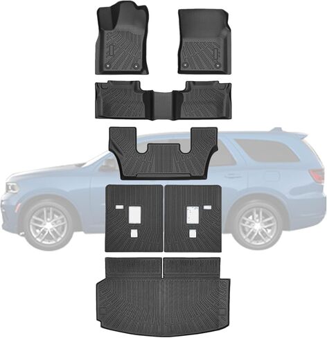 Priprilod Floor Mats Fit for Dodge Journey 2011-2020 All Weather Protector TPE Floor Liners Custom Fit Car Mats Non-Slip in Kuwait