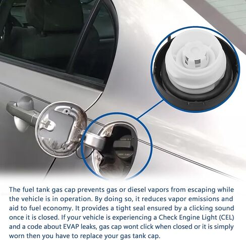 17670-SHJ-A31 Gas Cap Fit for Honda Acura - 2005-2007 Accord, 2005-2010 Odyssey, 2006-2008 TL TSX, 2005-2008 Pilot, 2006-2014 Ridgeline, 2005-2006 CRV MDX RSX. Replaces# 10837, 17670-SHJ-A31 in Saudi Arabia
