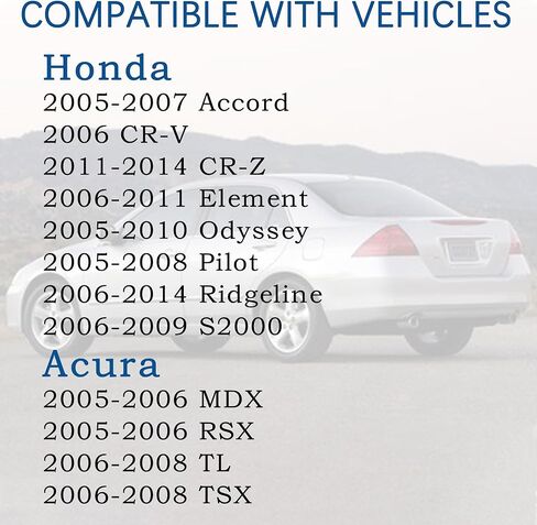 17670-SHJ-A31 Gas Cap Fit for Honda Acura - 2005-2007 Accord, 2005-2010 Odyssey, 2006-2008 TL TSX, 2005-2008 Pilot, 2006-2014 Ridgeline, 2005-2006 CRV MDX RSX. Replaces# 10837, 17670-SHJ-A31 in Saudi Arabia