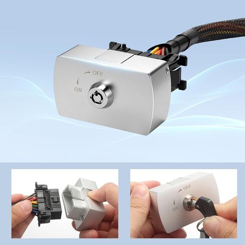 Anti-Theft OBD2(ONLY) Lock, Universal OBD 2 Port Blocker with Security Key, Car Theft Prevention Device for OBDII(Fits Most Vehicles, Aluminum Alloy & POM), Sliver in Saudi Arabia