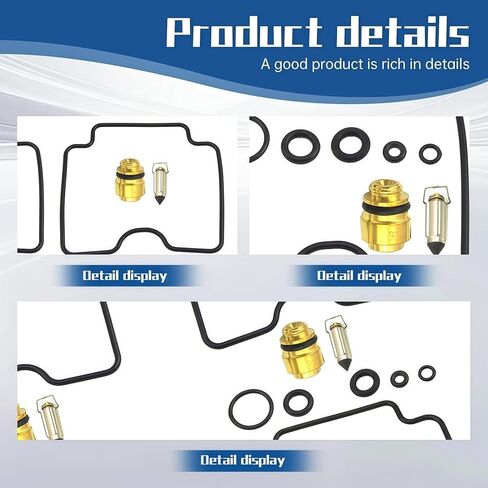 4 x Carb Repair Kit Replacement for Suzuki Bandit 1200 GSF1200 2001-2005 Replacement for Suzuki Katana 750 GSX750F 1998-2006 in Kuwait