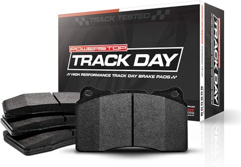 وسادات فرامل PowerStop الخلفية للمرحلة 2 لسيارة Ford Mustang 2015-23 - وسادات فرامل عالية الأداء في Track Day، PST-1793 in Kuwait