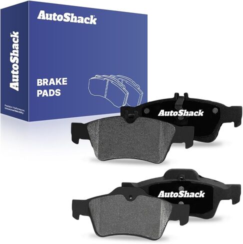 AutoShack Rear Ceramic Brake Pad Set for Mercedes-Benz, E350 2006-2016 S550 2007-2013 E320 2003-2009 CLS550 2007-2017 SL500 2003-2006, AWD RWD L6 3.2L V6 3.0L 3.2L 3.5L V8 4.7L 5.0L 5.5L in Kuwait