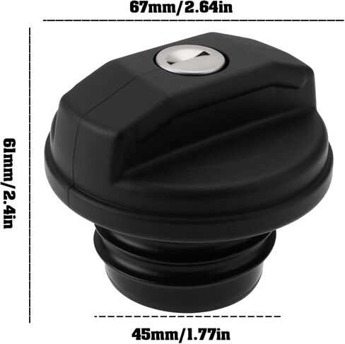 Locking Fuel Tank Seal Cap WLD500200 LR075664 LR032977 Compatible with Land Rover Defender TD5 TDCI 2.2 2.4 1998-2016 in Kuwait