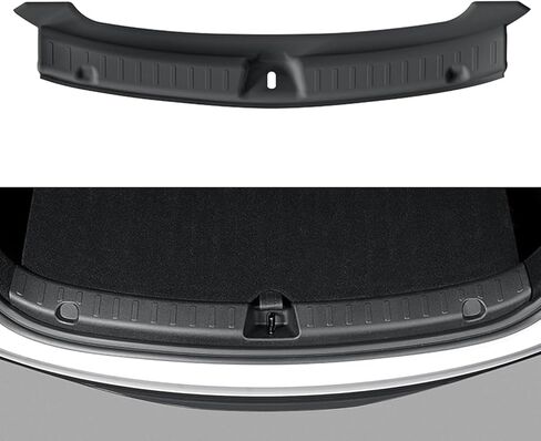 Tesla Model Y Juniper Rear Bumper & Trunk Lip Guard 2025 2026, Anti-Scratch Protector Mat for Cargo Area, Matte Black PP Full Coverage, Easy Installation in Kuwait