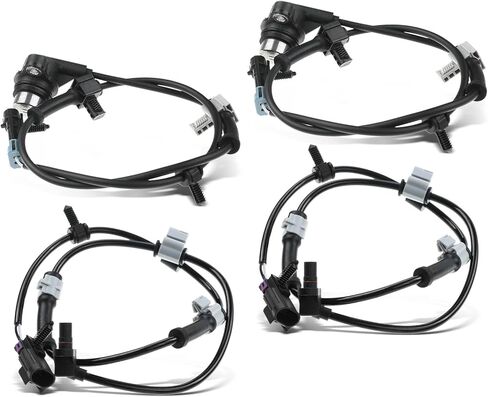A-Premium Front and Rear Side ABS Wheel Speed Sensor Compatible with Chevrolet, GMC, Buick, Saab, Isuzu Models - Trailblazer, Envoy, Envoy XL, 9-7x, Trailblazer EXT, Rainier, Ascender 4-PC Set in Kuwait