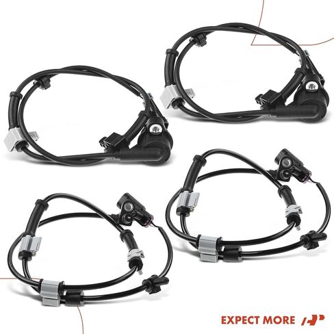 A-Premium Front and Rear Side ABS Wheel Speed Sensor Compatible with Chevrolet, GMC, Buick, Saab, Isuzu Models - Trailblazer, Envoy, Envoy XL, 9-7x, Trailblazer EXT, Rainier, Ascender 4-PC Set in Kuwait