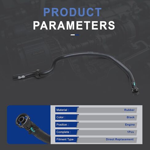 5ND122447D 5N0122447BB Engine Coolant Hose Compatible with Audi Q3 Sportback 2016-2018 2.0T in Saudi Arabia