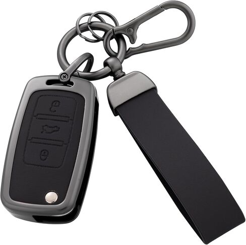 Key Fob Cover with Heavy-duty Keychain for VW Jetta Golf Polo MK6 Passat Tiguan Beetle Passat Sharan Bora in Saudi Arabia