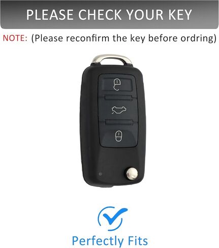 Key Fob Cover with Heavy-duty Keychain for VW Jetta Golf Polo MK6 Passat Tiguan Beetle Passat Sharan Bora in Saudi Arabia