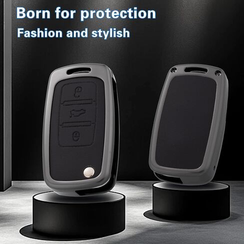 Key Fob Cover with Heavy-duty Keychain for VW Jetta Golf Polo MK6 Passat Tiguan Beetle Passat Sharan Bora in Saudi Arabia