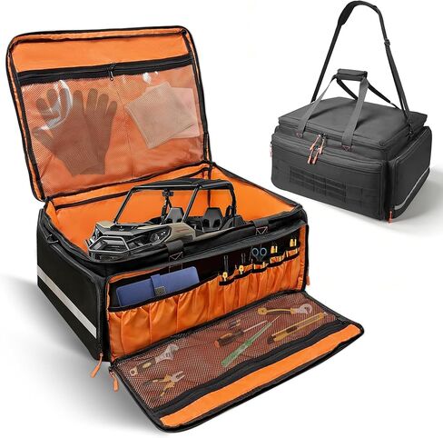 ORKELS RC Car Carrying Case 1/8 1/10 Scale, Heavy Duty RC Storage Bag with Reinforced Base, Multi-Pocket Tool Organizer, Compatible with Traxxas RC Cars Trucks & Buggies in Saudi Arabia