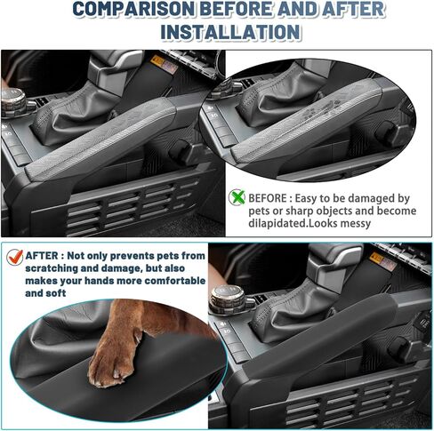 Ruiya Gear Shift Console Side Grab Handle Covers for 2025 2026 Toyota 4Runner /2024-2026 Tacoma, Soft Silicone Inner Armrest Protector Trim, 2025+ Toyota 4Runner 6th Gen Interior Accessories in Kuwait