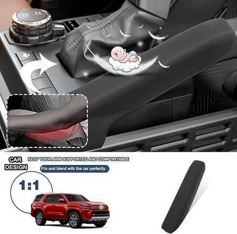 Ruiya Gear Shift Console Side Grab Handle Covers for 2025 2026 Toyota 4Runner /2024-2026 Tacoma, Soft Silicone Inner Armrest Protector Trim, 2025+ Toyota 4Runner 6th Gen Interior Accessories in Kuwait