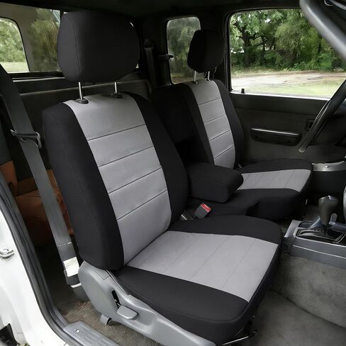 Premium Knitted Front 60/40 Split Seat Covers for Toyota Tacoma 1995 1996 1997 1998 1999 2000 Protective & Stylish with Headrests and Console Cover Easy to Clean - Red in Saudi Arabia