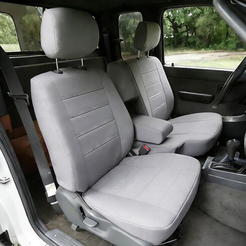 Premium Knitted Front 60/40 Split Seat Covers for Toyota Tacoma 1995 1996 1997 1998 1999 2000 Protective & Stylish with Headrests and Console Cover Easy to Clean - Red in Saudi Arabia