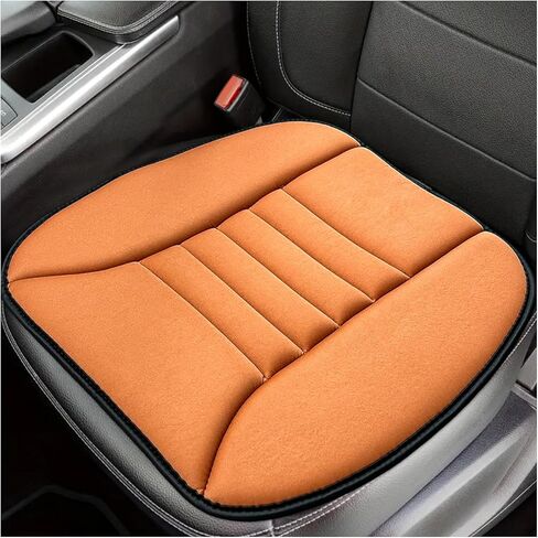 Sun Walker Car Seat Cushion, 1.2" Thick Memory Foam Auto Seat Protector Pressure Relief Pad, Nonslip Bottom Mat Comfort Driving Seats Cover for Truck SUV Sedan, Car Accessories (Black) in Kuwait