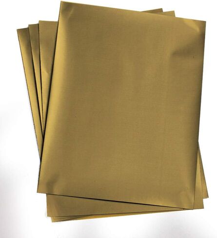 My Scratch Offs 8.5 x 11 Inch Full Sheet Gold Rectangle Stickers – 5 Scratch-Off Labels in Saudi Arabia