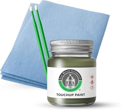 ERA Paints - PFQ/RFQ - F8 Green Metallic for DODGE Exact OEM Color Match Automotive Touch Up Paint for Cars - Scratch & Chip Repair for Metal & Plastic - Essential Kit - Made in USA in Saudi Arabia