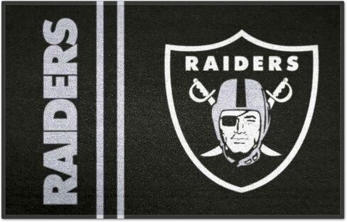 FANMATS 8236 Las Vegas Raiders Starter Mat Accent Rug - 19in. x 30in. | Sports Fan Home Decor Rug and Tailgating Mat Uniform Design in Saudi Arabia