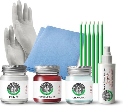 ERA Paints - NAH - Red Pearl for NISSAN Exact OEM Color Match Automotive Touch Up Paint for Cars - Scratch & Chip Repair for Metal & Plastic - Essential Kit - Made in USA in Saudi Arabia