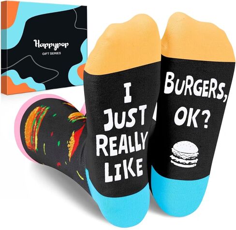 HAPPYPOP Pizza Socks Box For Men Women, Pizza Gifts Pizza Lover Gift, White Elephant Gifts in Kuwait