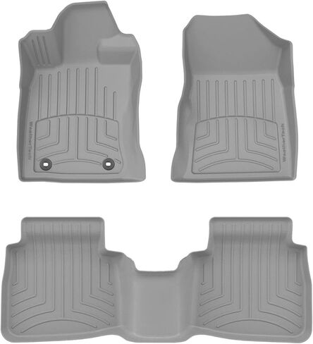 سجادات أرضية WeatherTech FloorLiner HP Custom Fit لسيارة Subaru Outback الصف الأول والثاني (441970-1-2IM)، أسود in Kuwait