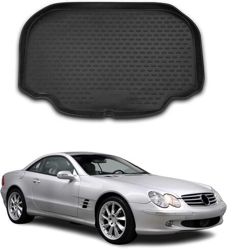 OMAC Floor Mats for Mercedes SLK Class R171 2005-2011 Car Mats All Weather 3D Custom Fit Rubber Mat Waterproof Odorless TPE Floor Liners Laser Measured Non-Slip (Black) in Kuwait