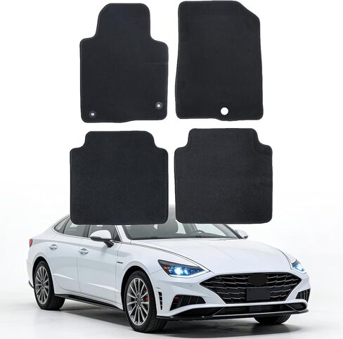 GXARTS Waterproof Car Floor Mats Carpet All-Weather Protect Compatible with Hyundai Sonata 2015 2016 2017 2018 2019 | Car Mats Full Set with Anti-Slip Backing in Kuwait