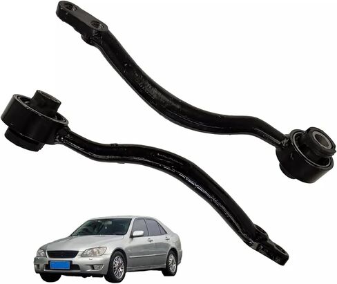 Pair Left and Right Front Lower Rearward Control Arm with Bushing Kit Compatible with Lexus IS300 JCE10 2000-2005 Replace 48660-53010 48670-53010 K642103 K64210 in Kuwait