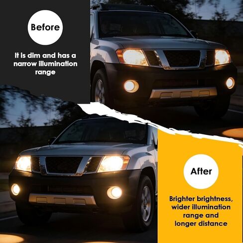 Halogen Headlight Compatible with Xterra 2005-2015 W/O Bulb Headlamp Black Housing Driver & Passenger Side White Corner Clear Lens 26060EA025 26010EA025 in Kuwait