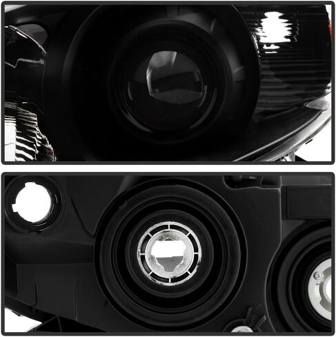 KEEKPO-For 2011-2020 Toyota Sienna Halogen w/o LED DRL مجموعة المصابيح الأمامية لجهاز العرض الأسود استبدال اليسار + اليمين in Kuwait
