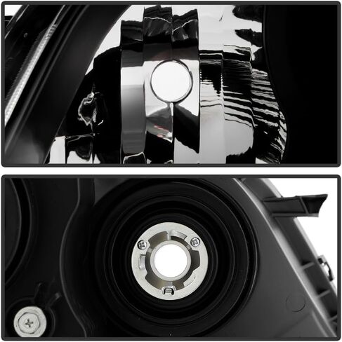 KEEKPO-For 2011-2020 Toyota Sienna Halogen w/o LED DRL مجموعة المصابيح الأمامية لجهاز العرض الأسود استبدال اليسار + اليمين in Kuwait