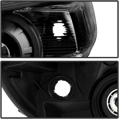 KEEKPO-For 2011-2020 Toyota Sienna Halogen w/o LED DRL مجموعة المصابيح الأمامية لجهاز العرض الأسود استبدال اليسار + اليمين in Kuwait
