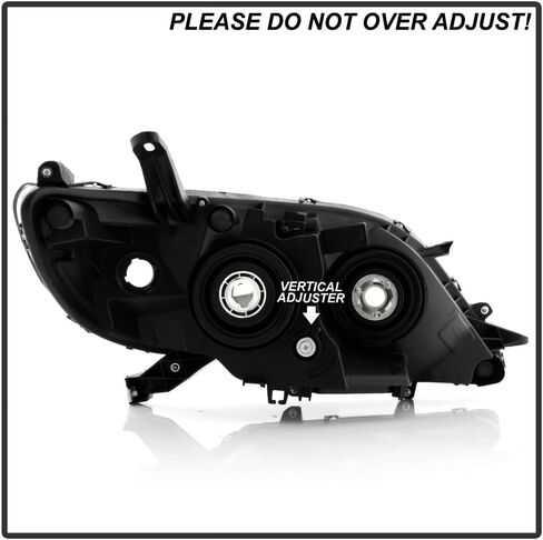 KEEKPO-For 2011-2020 Toyota Sienna Halogen w/o LED DRL مجموعة المصابيح الأمامية لجهاز العرض الأسود استبدال اليسار + اليمين in Kuwait