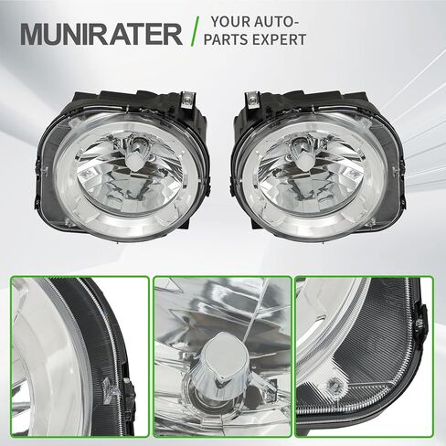munirater 1 Pair Headlights for 2015-2018 68256570AA, 68256567AA Headlamp Driver and Passenger Side RH&LH in Saudi Arabia