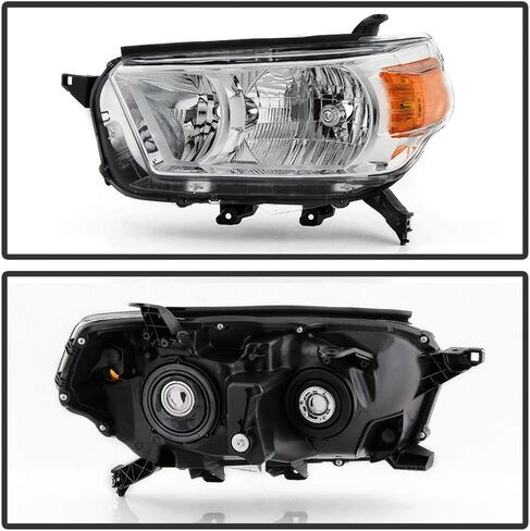 ACANII - For 2010-2013 Toyota 4Runner OE Chrome Housing Headlights Headlamps Assembly Pair Set Replacement Left+Right in Kuwait