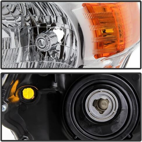 ACANII - For 2010-2013 Toyota 4Runner OE Chrome Housing Headlights Headlamps Assembly Pair Set Replacement Left+Right in Kuwait
