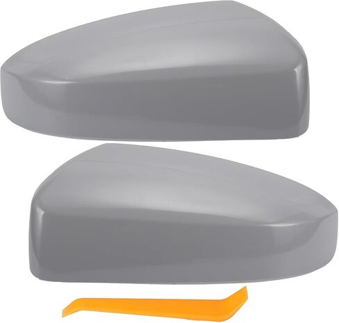 X AUTOHAUX 1 Set Car Rear View Driver Passenger Side Mirror Cover Cap Replacement Gray for NISSAN SENTRA 2007 2008 2009 2010 2011 2012 Mirror Guard Covers in Kuwait
