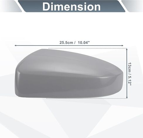 X AUTOHAUX 1 Set Car Rear View Driver Passenger Side Mirror Cover Cap Replacement Gray for NISSAN SENTRA 2007 2008 2009 2010 2011 2012 Mirror Guard Covers in Kuwait