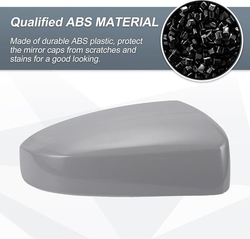X AUTOHAUX 1 Set Car Rear View Driver Passenger Side Mirror Cover Cap Replacement Gray for NISSAN SENTRA 2007 2008 2009 2010 2011 2012 Mirror Guard Covers in Kuwait