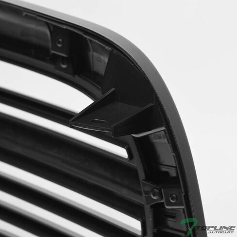 Glossy Black Big Horn Style Horizontal Front Hood Bumper Grill Grille Guard ABS With Shell Compatible With 10-18 Dodge Ram 2500/3500 / 4500/5500 in Saudi Arabia