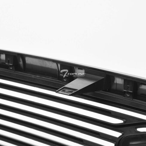 Glossy Black Big Horn Style Horizontal Front Hood Bumper Grill Grille Guard ABS With Shell Compatible With 10-18 Dodge Ram 2500/3500 / 4500/5500 in Saudi Arabia