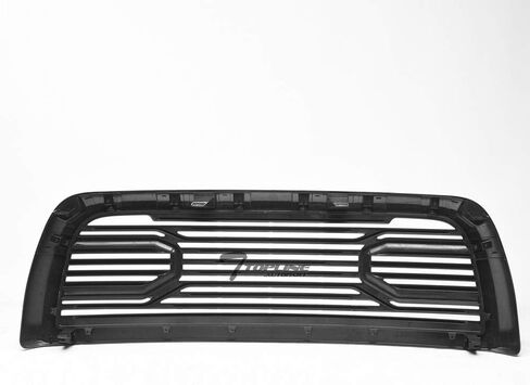Glossy Black Big Horn Style Horizontal Front Hood Bumper Grill Grille Guard ABS With Shell Compatible With 10-18 Dodge Ram 2500/3500 / 4500/5500 in Saudi Arabia