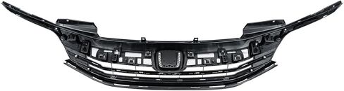 Front Grille Black w/Chrome Trim Grill Compatible with 2016 2017 Honda Accord Sedan 4Dr in Saudi Arabia